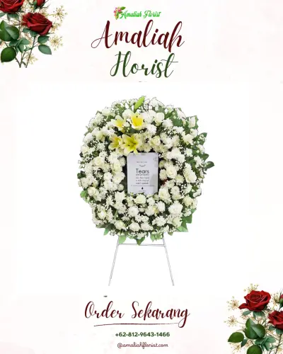Krans Bunga Duka Cita di Jakamulya